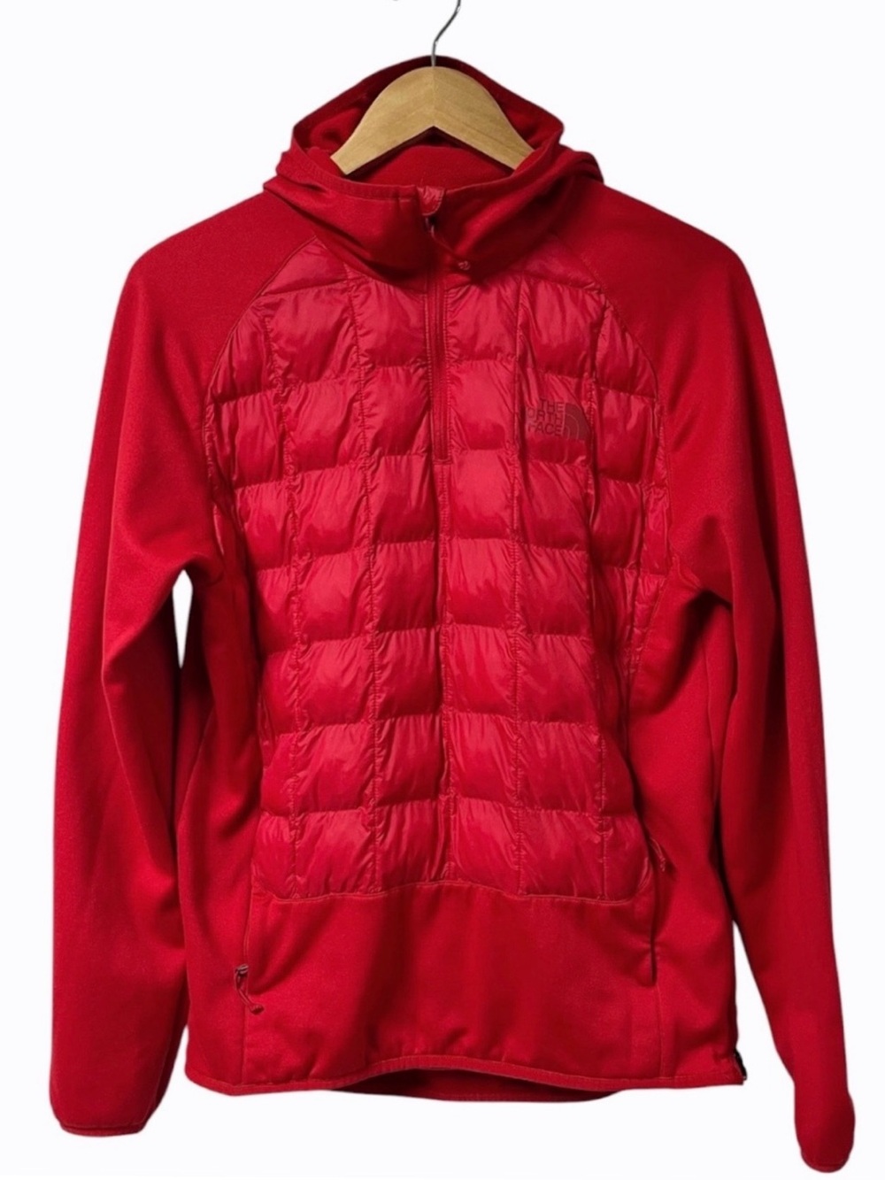 The North Face Men’s Thermoball Eco Red Quilted Hybrid Jacket Slim Fit
